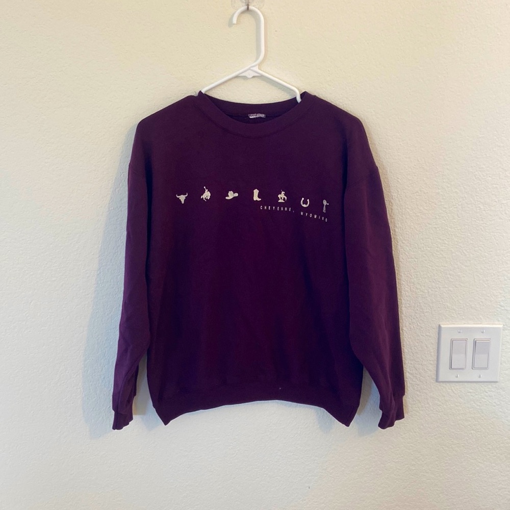 Sweatshirt, western no size visible. It fits like a medium